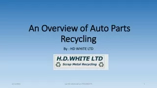 An Overview Of Auto Party Recycling