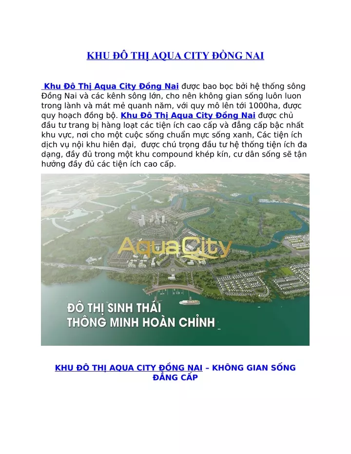 khu th aqua city ng nai