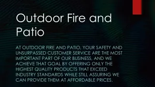 Incredible selection of fire features