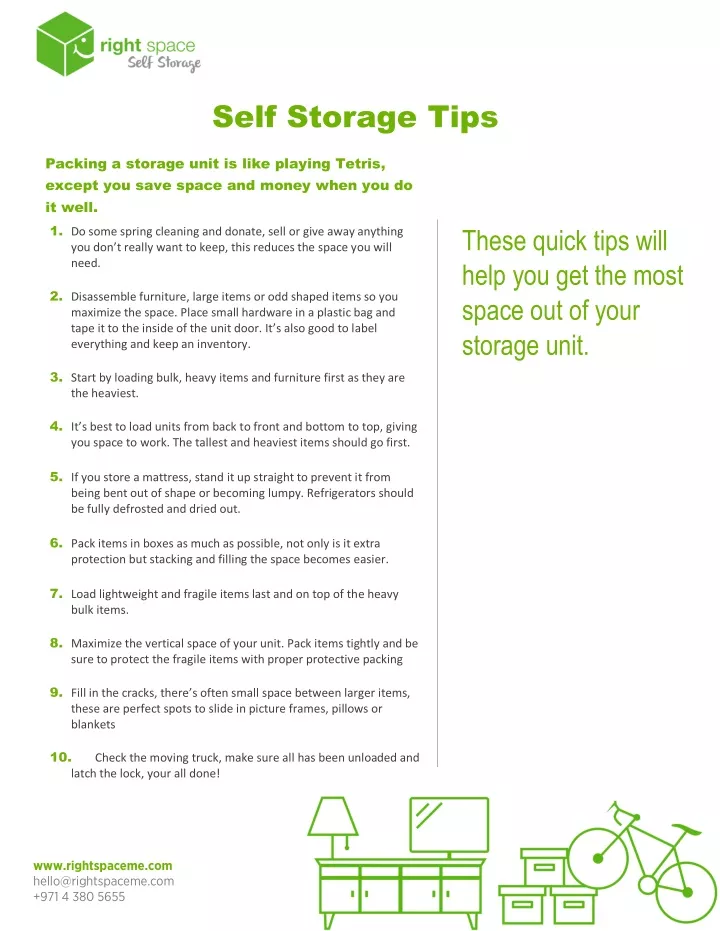 self storage tips