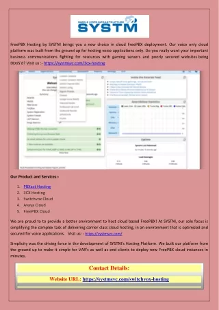 freepbx hosting by systm brings you a new choice