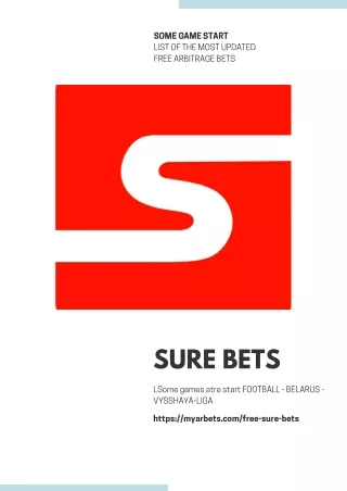 Sure bets updated games list