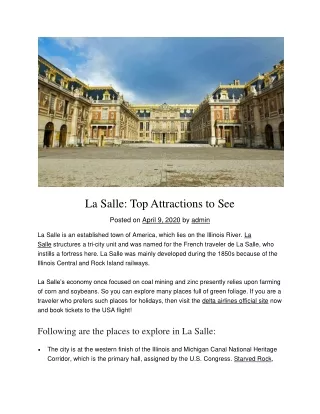 La Salle: Top Attractions to See