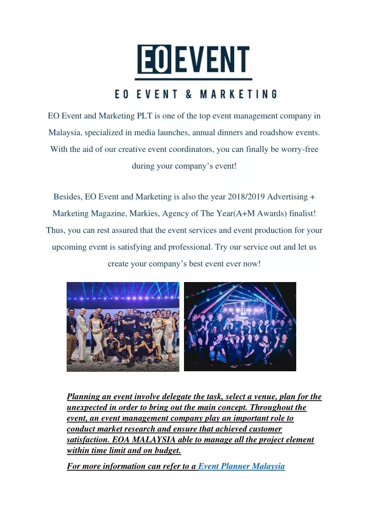 eo event and marketing