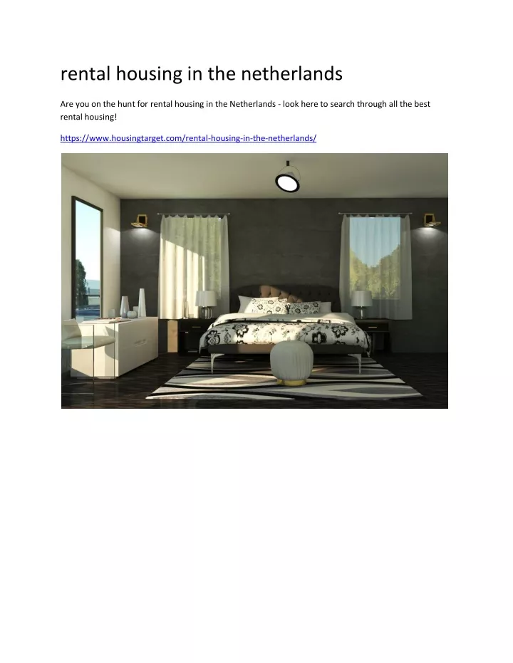 rental housing in the netherlands