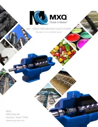 MXQ MW-Series Progressive Cavity Pumps