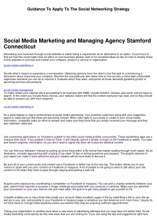 Suggestions To Use For Your Social Media Marketing Method