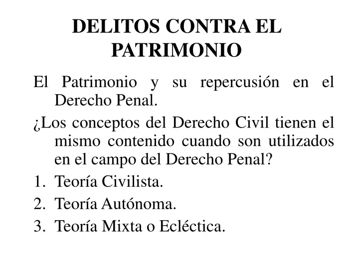 delitos contra el patrimonio