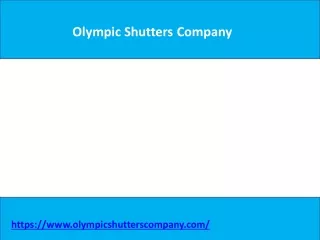 olympic shutters company