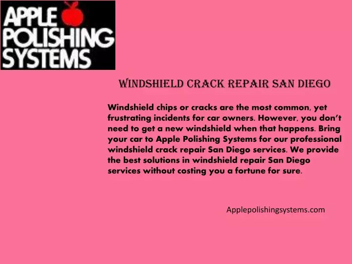 windshield crack repair san diego
