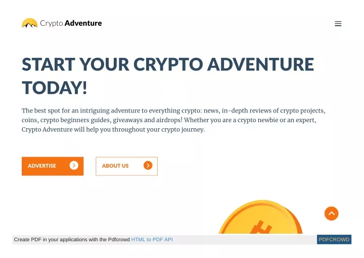 start your crypto adventure today