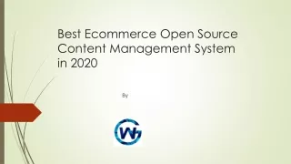 Best E commerce CMS Platform in 2020