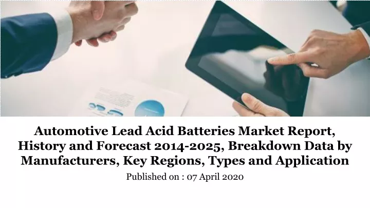 automotive lead acid batteries market report
