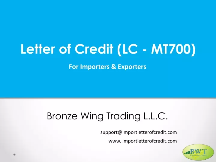 letter of credit lc mt700