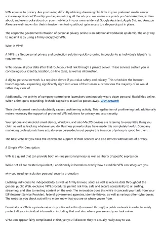 vpn equates to privacy are you having difficulty