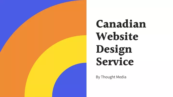 canadian website design service