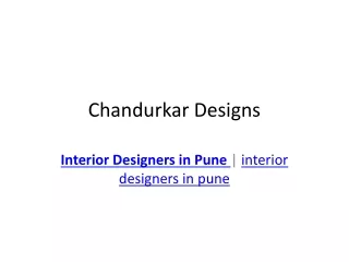 Interior Designers In pune