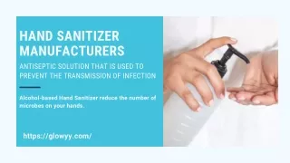 100% Quality Assurance Hand Sanitizer Manufacturer - Glowyy