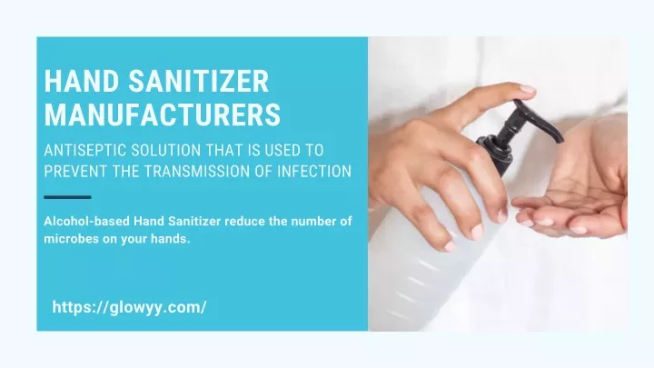 hand sanitizer manufacturers antiseptic solution