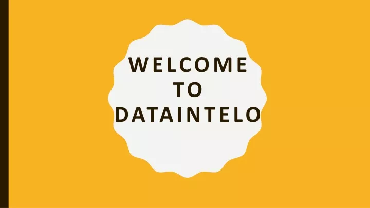 welcome to dataintelo