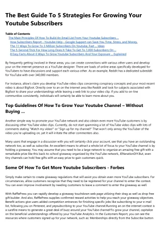 Little Known Facts About 8 Simple Ways To Increase Youtube Subscribers In 2020 ....