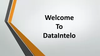 welcome to dataintelo