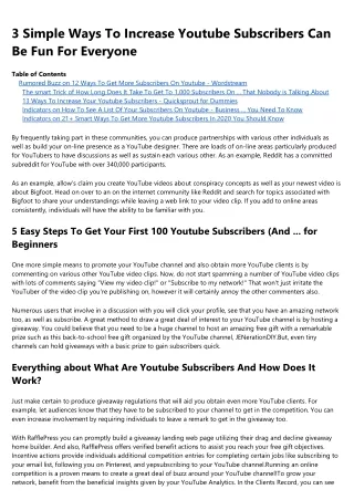 Getting The How To Get Subscribers On Youtube: 10 Tried-and True Tactics To Work