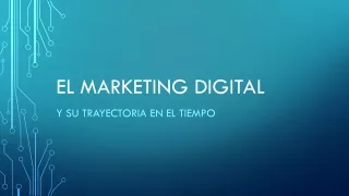 el marketing digital
