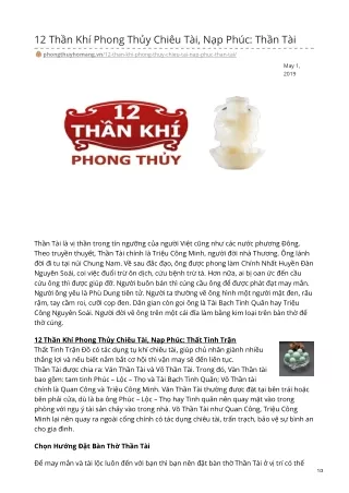 12 th n kh phong th y chi u t i n p ph c th n t i