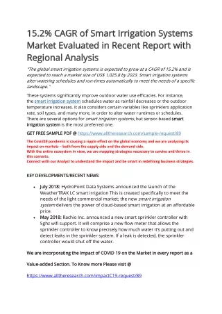 15 2 cagr of smart irrigation systems 15 2 cagr