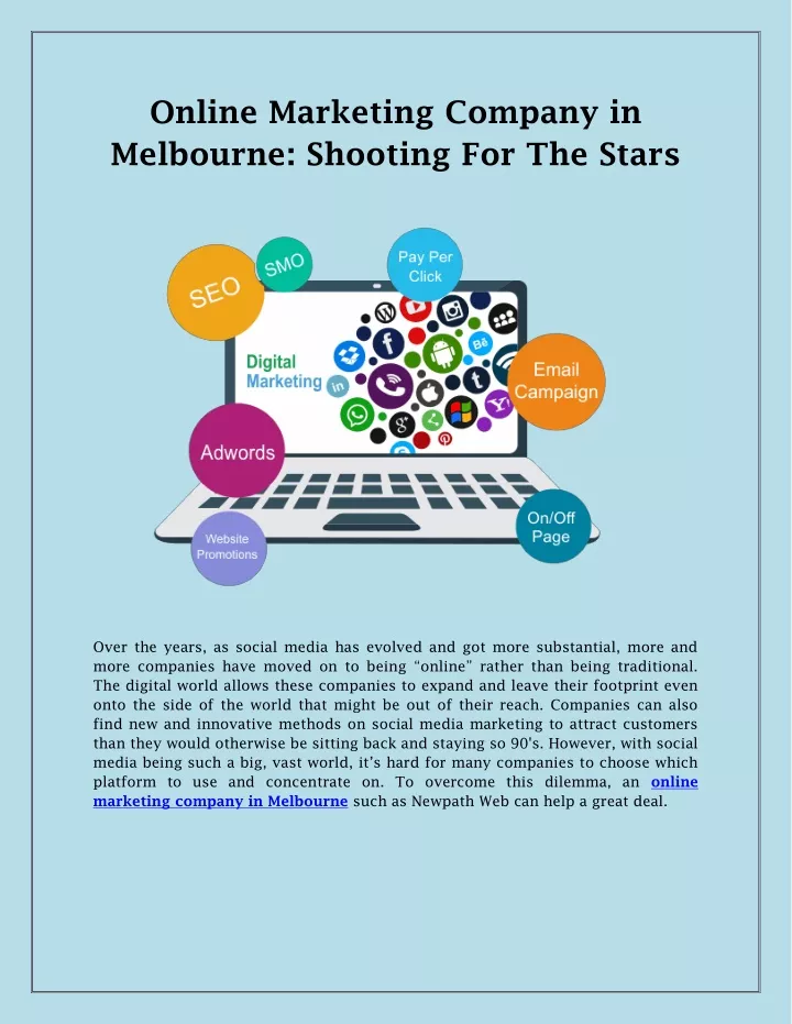 online marketing company in melbourne shooting