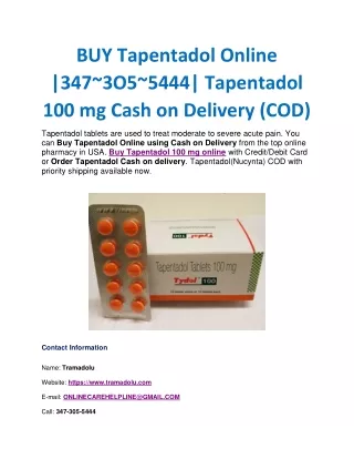buy tapentadol online 347 3o5 5444 tapentadol