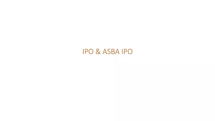 ipo asba ipo