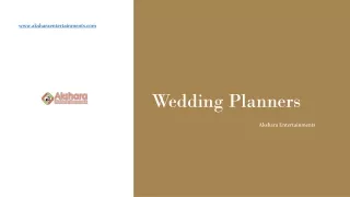 Wedding Planners In Hyderabad