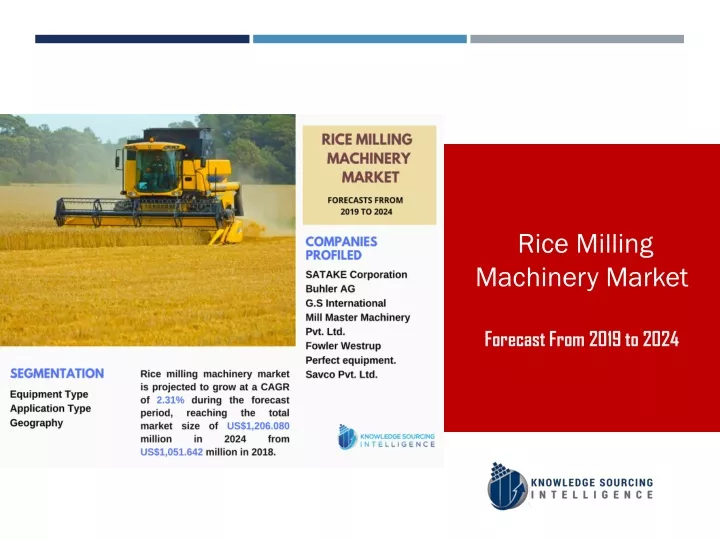 rice milling machinery market forecast from 2019