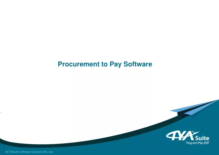 procurement to pay software