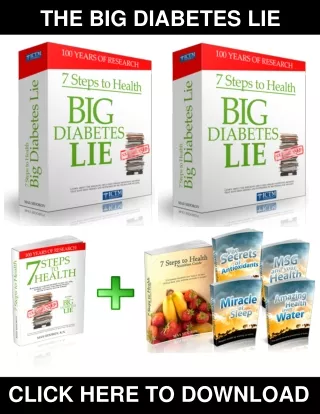 The Big Diabetes Lie PDF, eBook by Max Sidorov