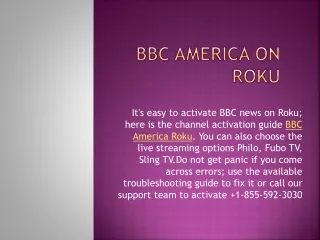 BBC America Roku Channel activation