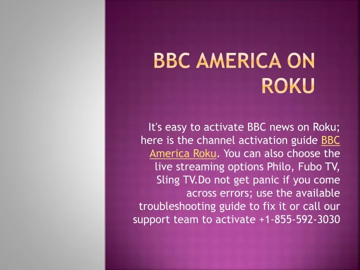 bbc america on roku