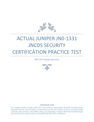 actual juniper jn0 1331 jncds security