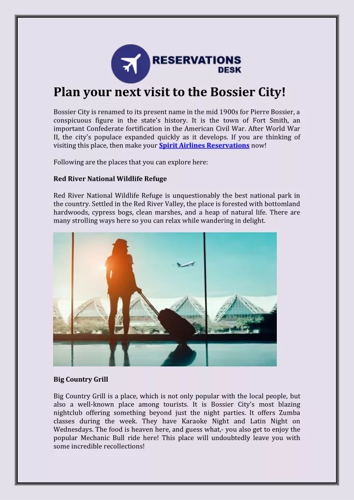 plan your next visit to the bossier city bossier