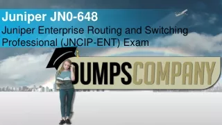 Juniper Enterprise Routing and Switching Professional (JNCIP-ENT) Exam Exam Dumps