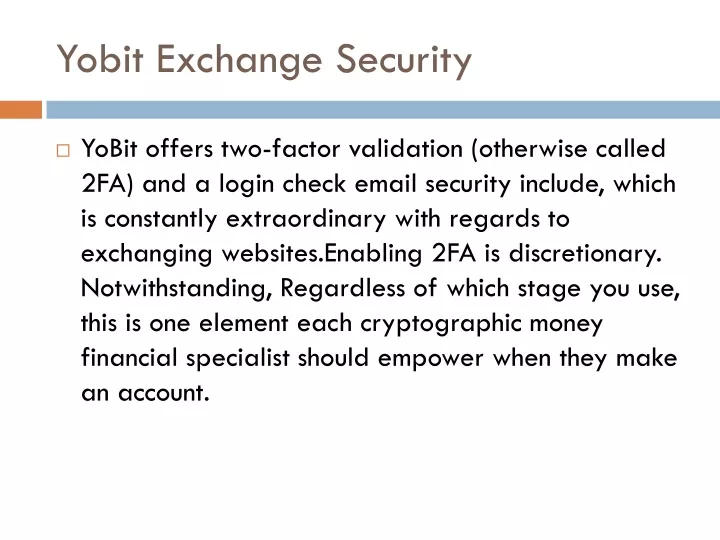 yobit exchange security