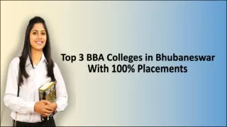 Top 3 BBA College In Bhubaneswer