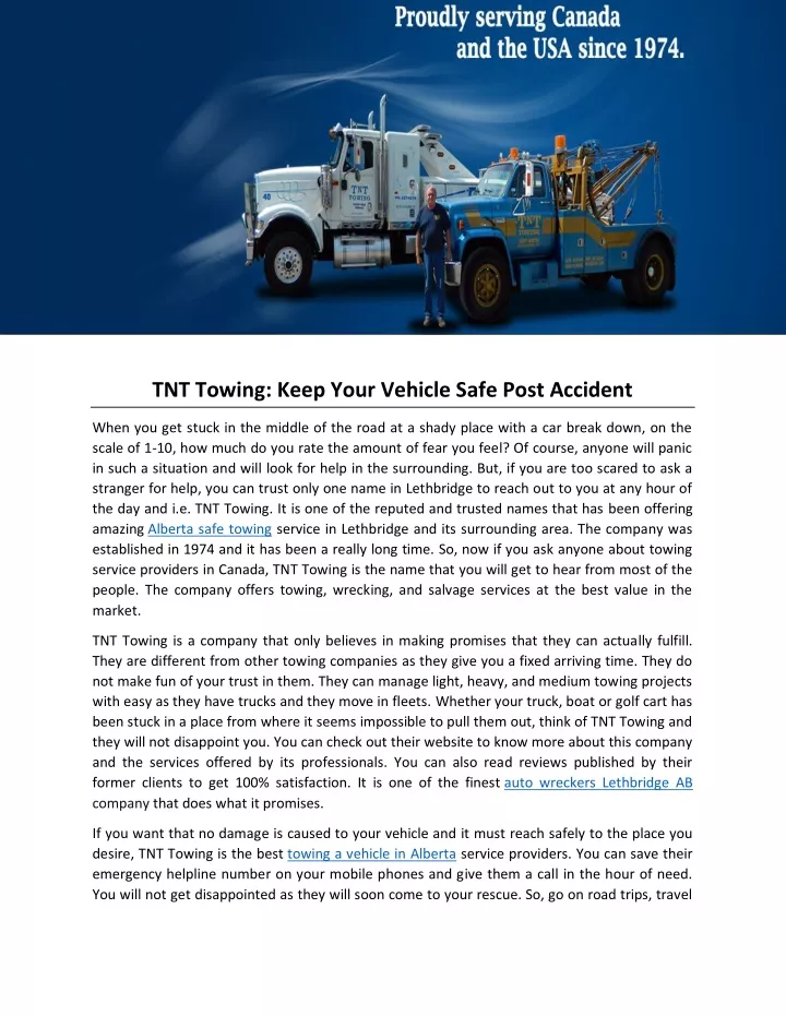 tnt towing keep your vehicle safe post accident