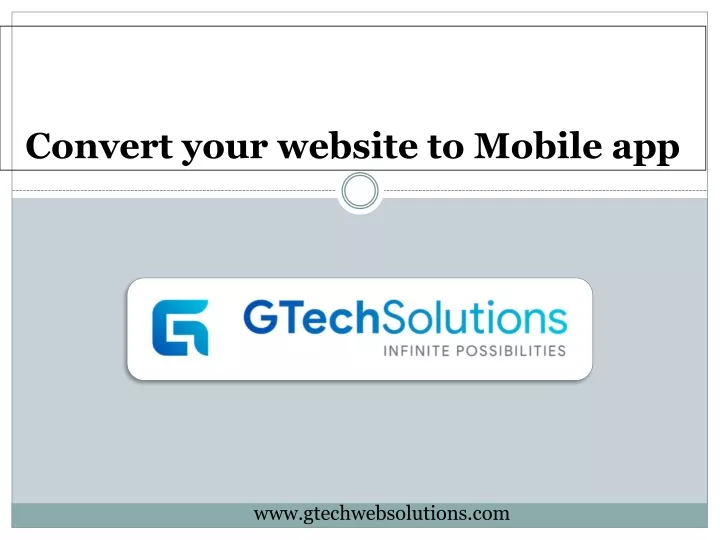 convert your website to mobile app