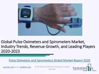 Global Pulse Oximeters and Spirometers Market, Industry Trends, Revenue Growth, Key Players Till 2023