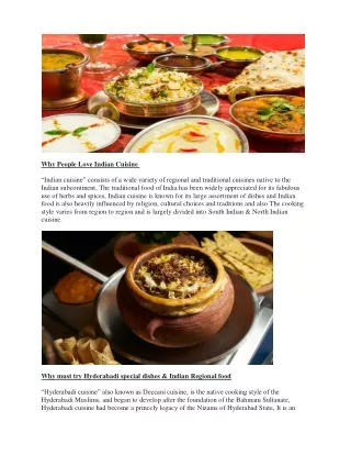 Indian Foods.