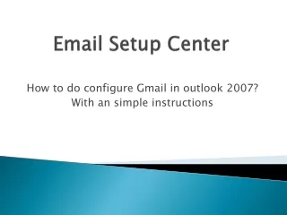 email setup center