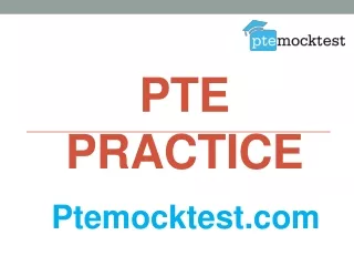 PTE Practice